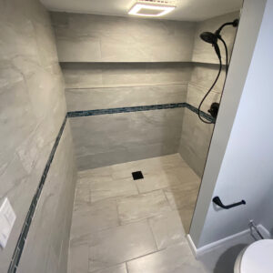 Custom walk-in shower